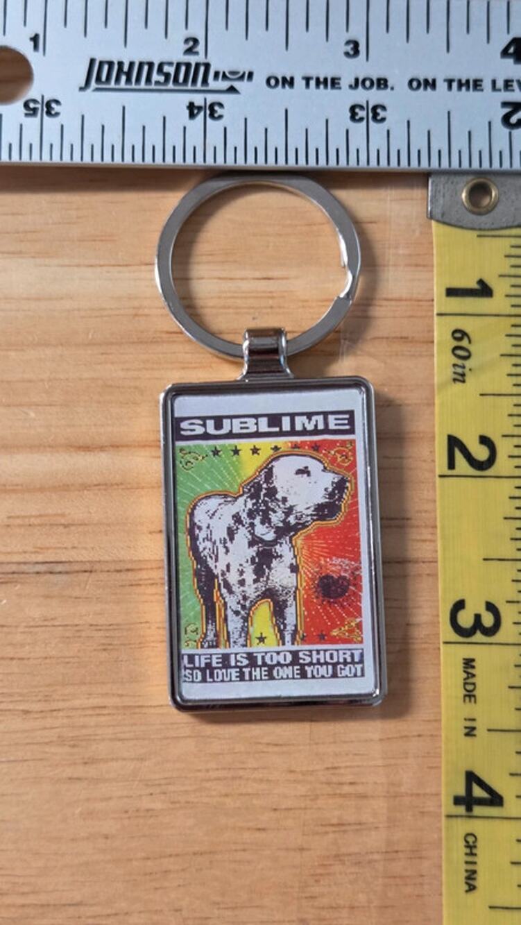 Sublime 40oz to Freedom Lenticular 3D Keychain Sun Logo Ska Punk Band Merch